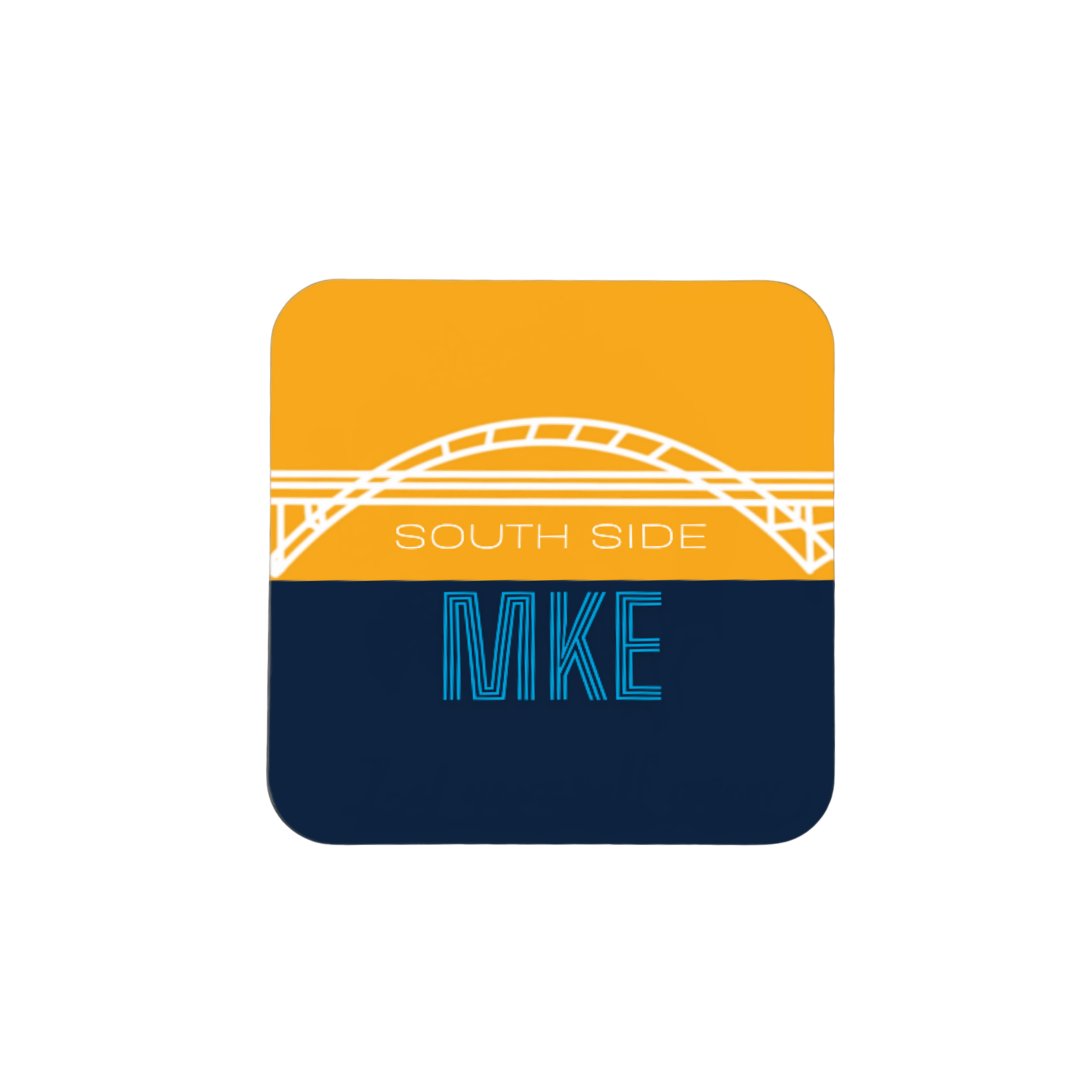 South Side MKE Wooden Fridge Magnet - 3x3 inch