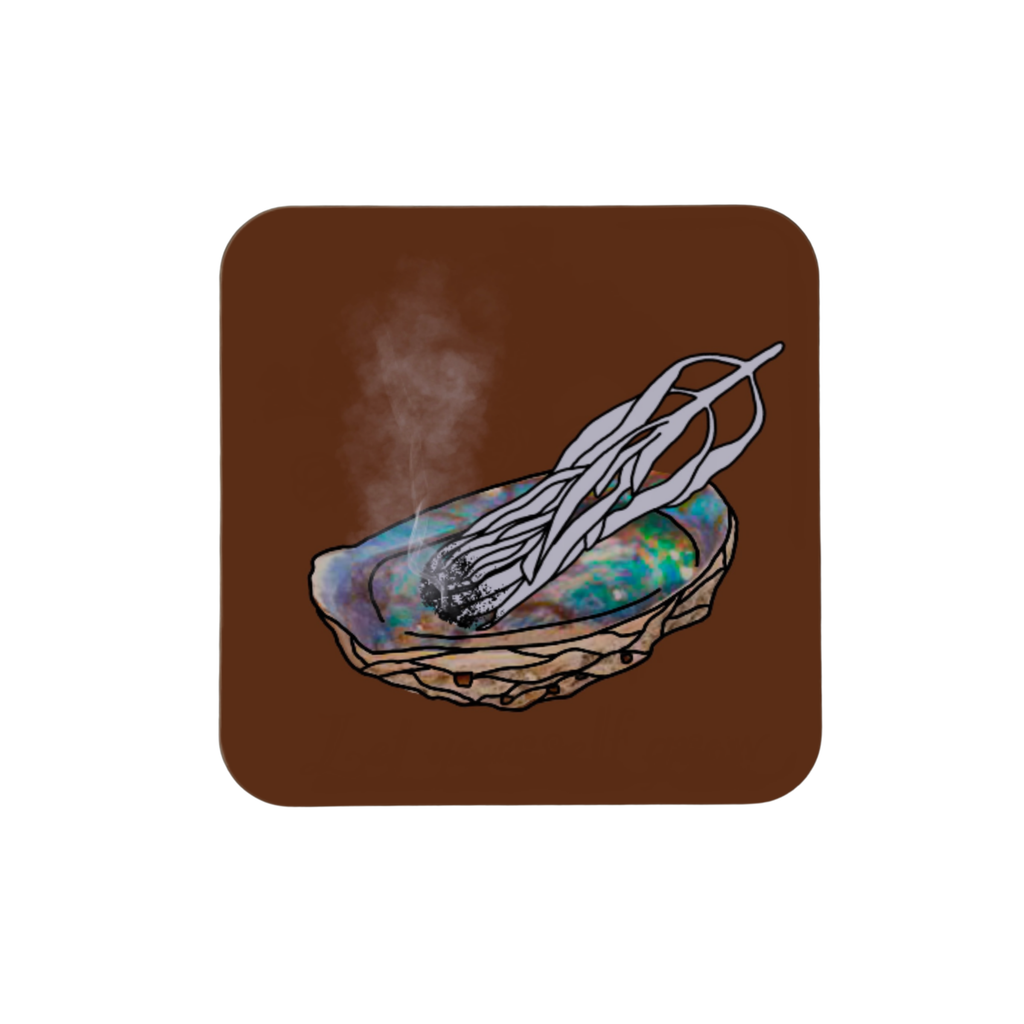 Smudge Wooden Fridge Magnet - 3x3 inch