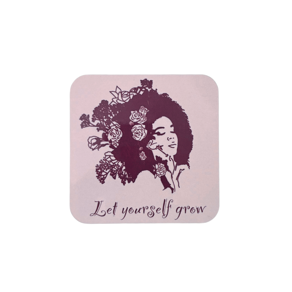 Let Yourself Grow Wooden Fridge Magnet - 3x3 inch