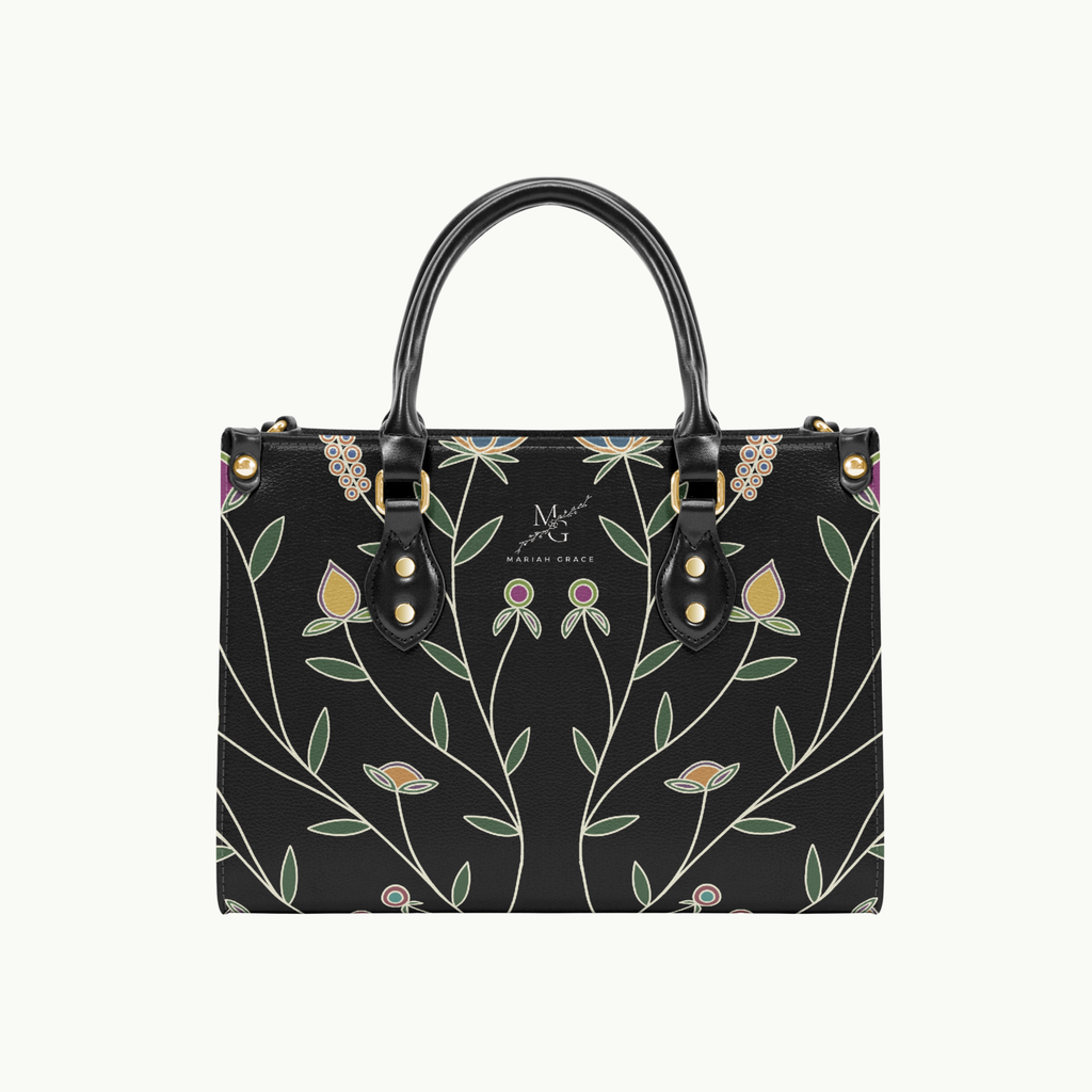 Ojibwe Floral Adjustable Purse