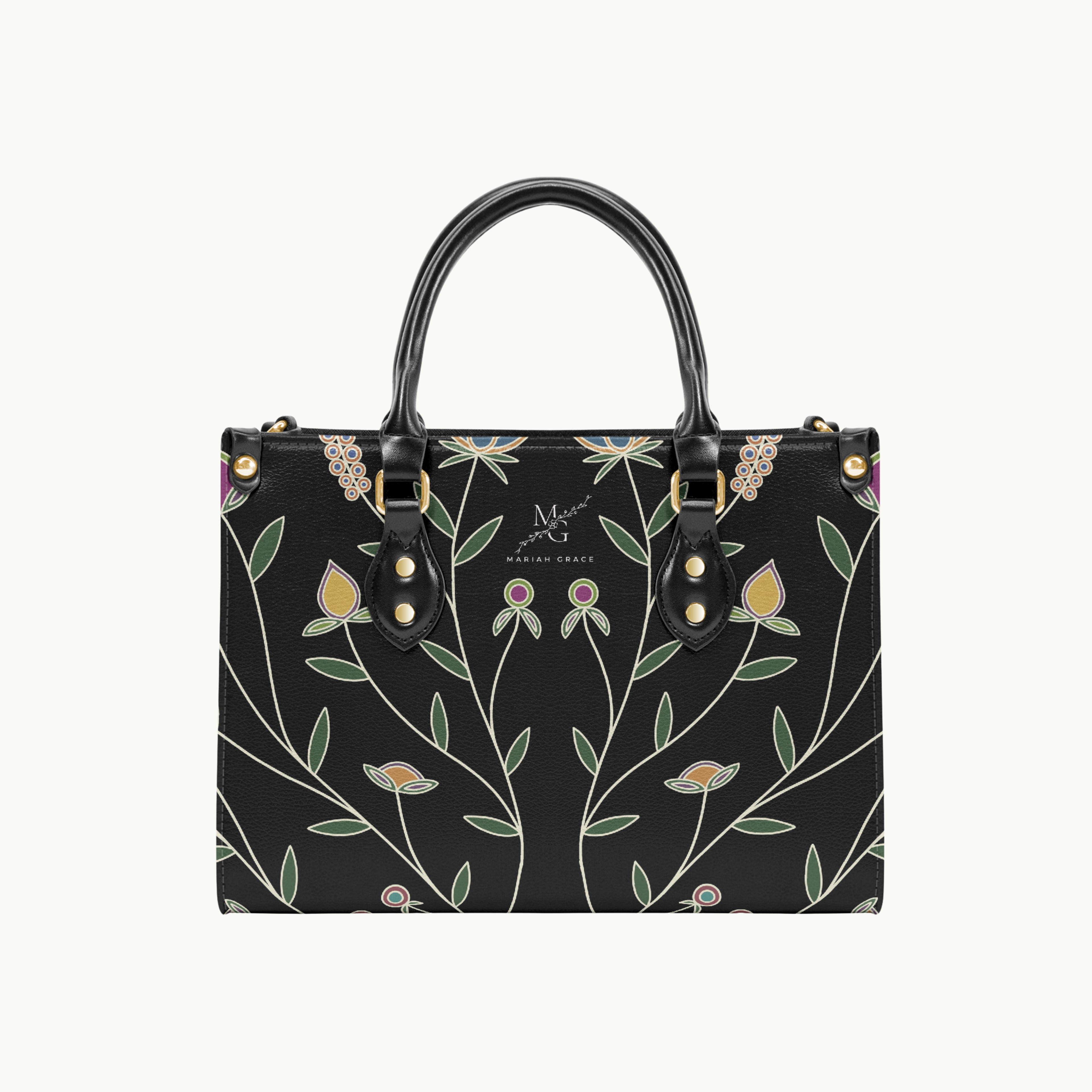 Ojibwe Floral Adjustable Purse